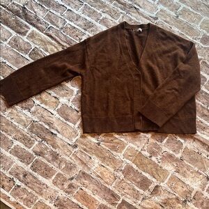 Wool cashmere blend cardigan